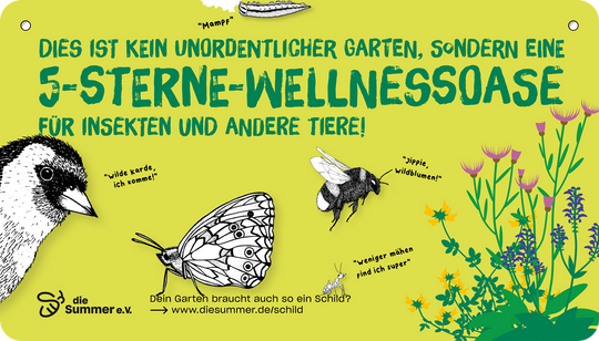 Gartenschild „5-Sterne-Wellnessoase“